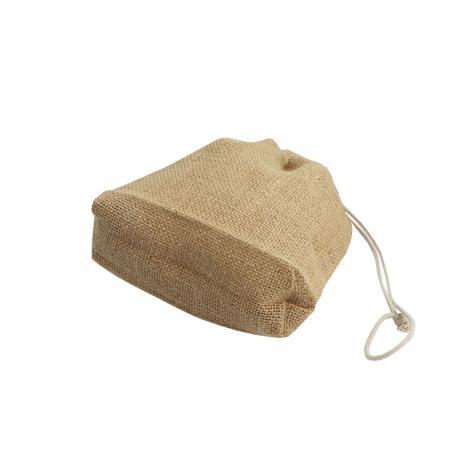 Jute zak met stropkoord 19 x 19 cm (per stuk) gebruik: Jute zak met stropkoord 19 x 19 cm (per stuk)