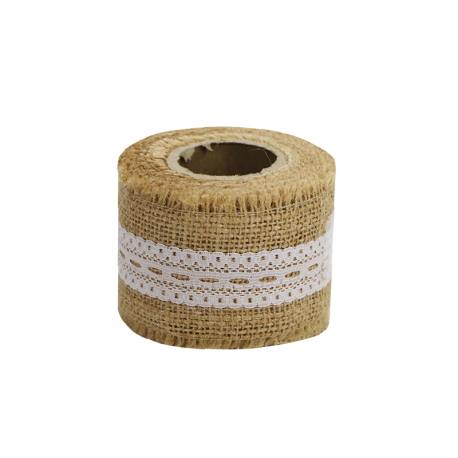 Jute lint met kant gebruik: Jute lint met kant