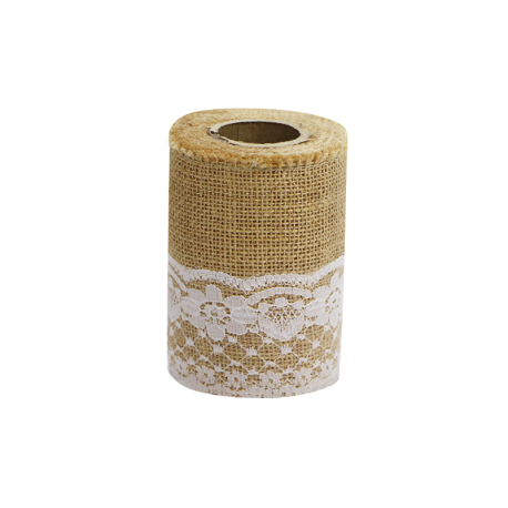 Jute lint met kant gebruik: Jute lint met kant
