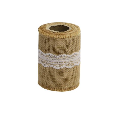 Jute lint met kant gebruik: Jute lint met kant